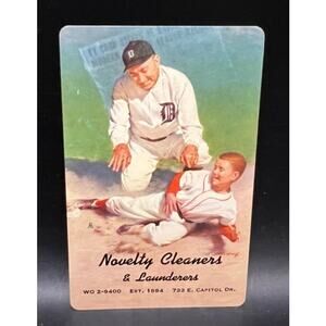 RARE 1953 Brown & Bigelow Ty Cobb Playing Card Near Mint Baseball Georgia Peach